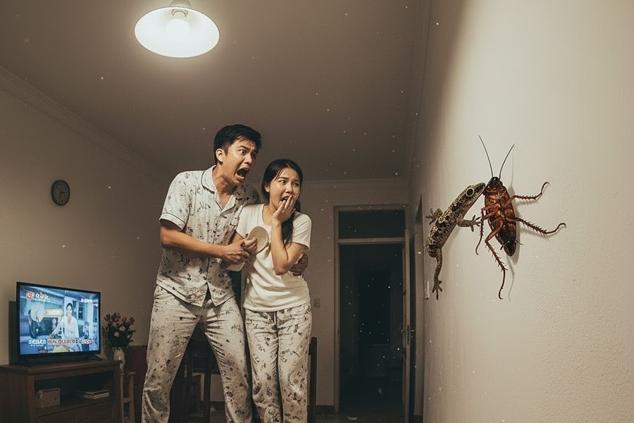 Nhà đầy gián sau khi tôi dại dột tiêu diệt thằn lằn