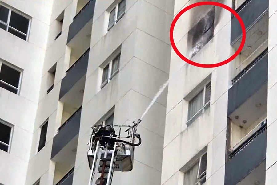 TP Hồ Chí Minh: Cháy căn hộ tầng 12 chung cư Dream Home Palace