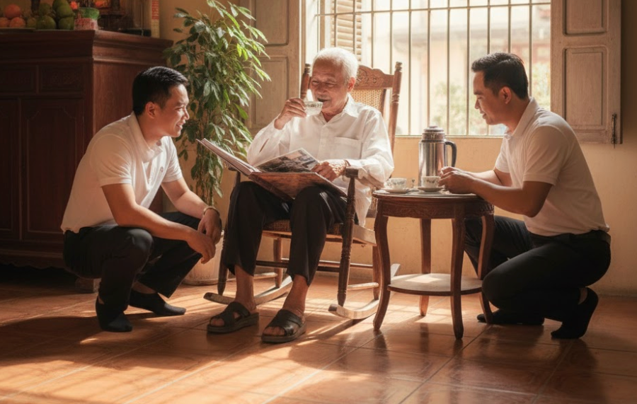 Ông bố cho ba con trai vay 1,5 tỷ nhận 15 triệu tiền dưỡng già hàng tháng