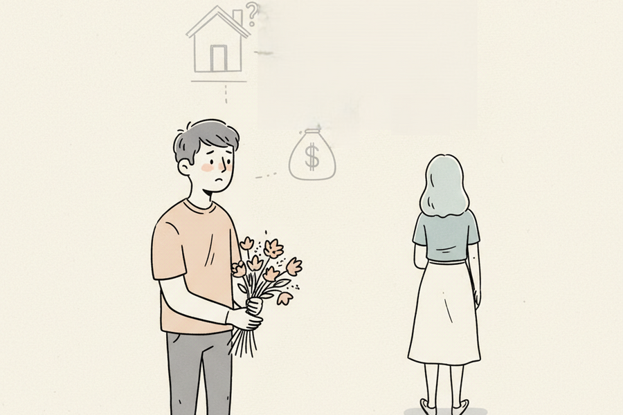 Nghi bạn gái chia tay vì tôi chưa có nhà riêng