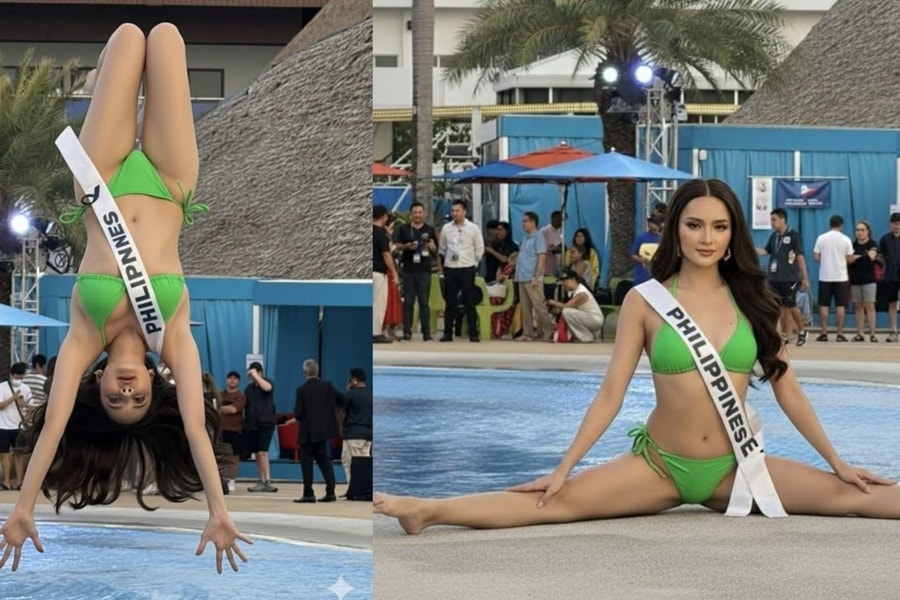 Người đẹp mặc bikini nhào lộn gây tranh luận