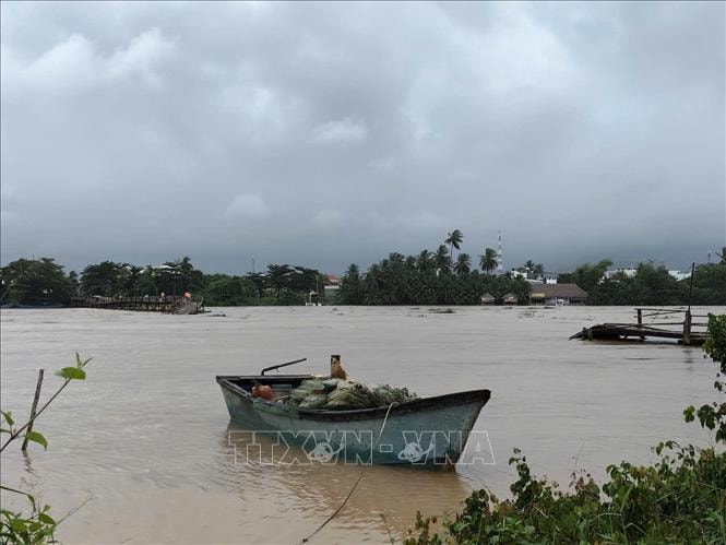 Lũ trên các sông ở tỉnh Khánh Hòa đang lên nhanh