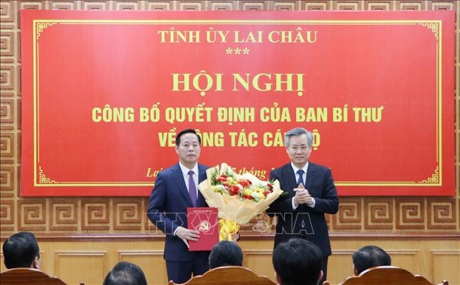 Ông Hà Quang Trung giữ chức Phó Bí thư Tỉnh ủy Lai Châu