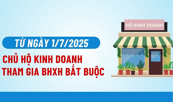 Hơn 12.300 chủ hộ kinh doanh đã đóng bảo hiểm xã hội bắt buộc