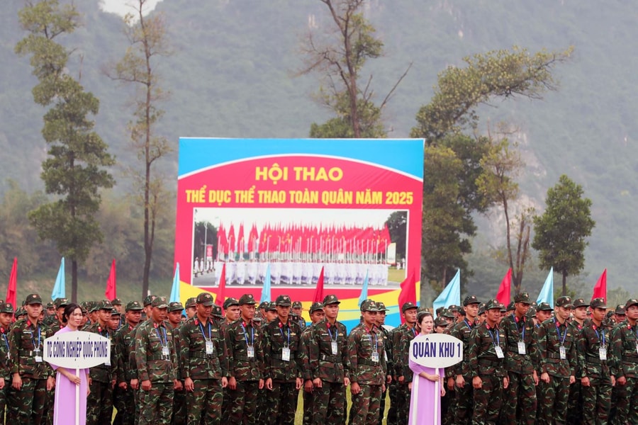 Khoảng 2.700 vận động viên tham gia Hội thao Thể dục thể thao toàn quân năm 2025
