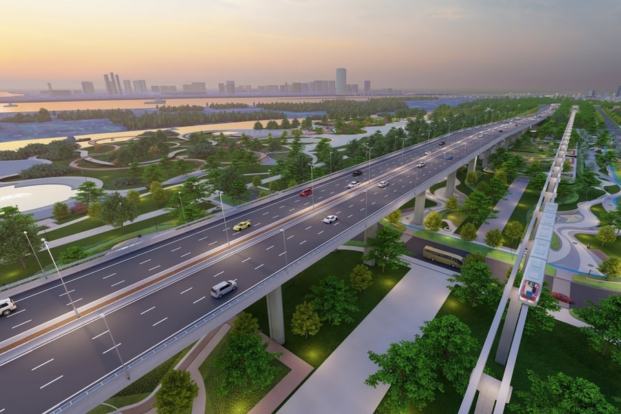 Tổng vốn đầu tư đại lộ cảnh quan sông Hồng khoảng 338.000 tỷ đồng