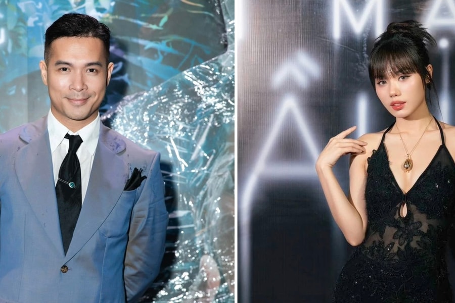 Trương Thế Vinh và Trâm Anh trước khi tránh né nhau ở sự kiện