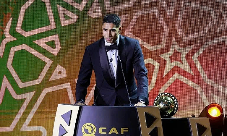 Vượt qua Salah, Hakimi giành Bóng Vàng châu Phi