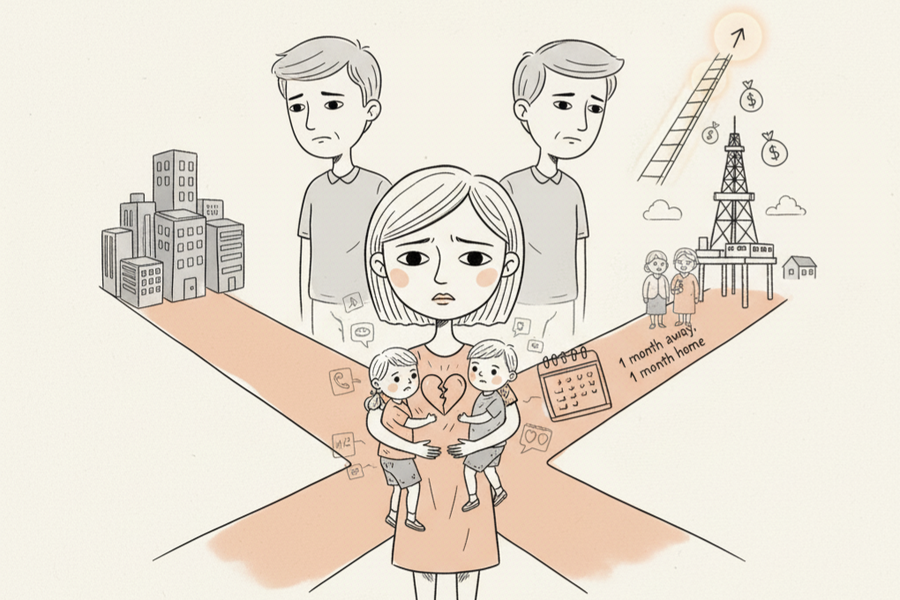 Có nên đồng ý cho chồng đi làm ăn xa