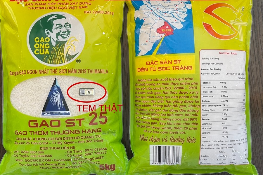 Gạo Ông Cua ST25 khẳng định vị thế gạo Việt