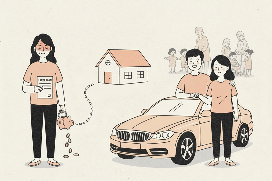 Em trai thái độ khi tôi không vay hộ 200 triệu đồng để mua ôtô mới