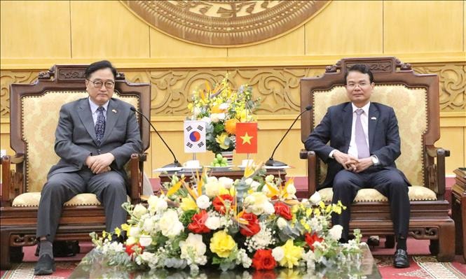 Chủ tịch Quốc hội Hàn Quốc làm việc tại Ninh Bình