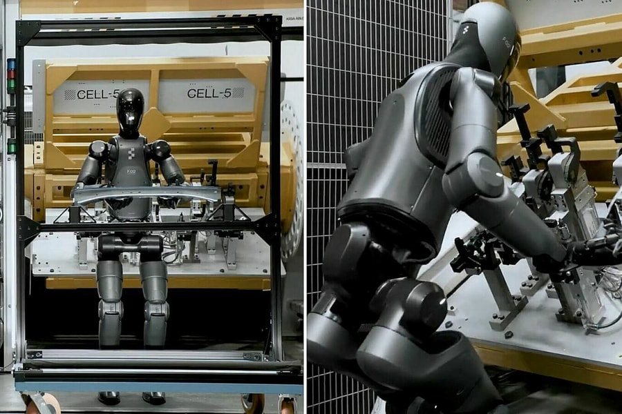 Robot hình người làm việc trong nhà máy ôtô 'nghỉ hưu'