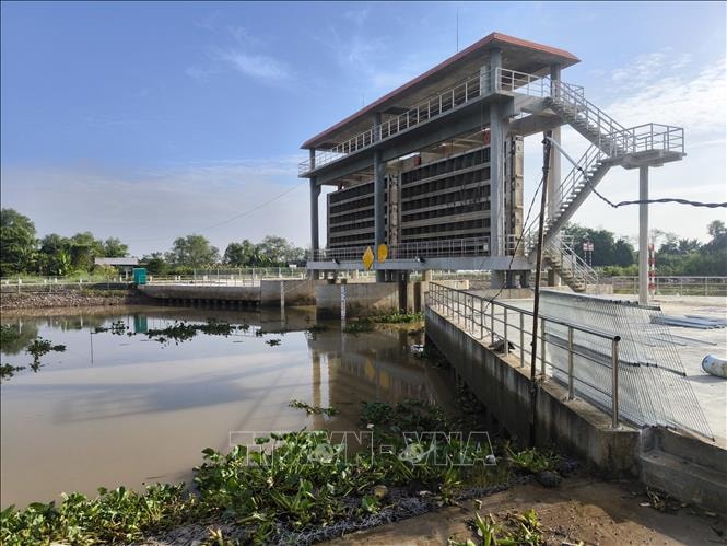 Người dân Vĩnh Long mong sớm vận hành 2 cống thủy lợi ngăn triều cường, xâm nhập mặn