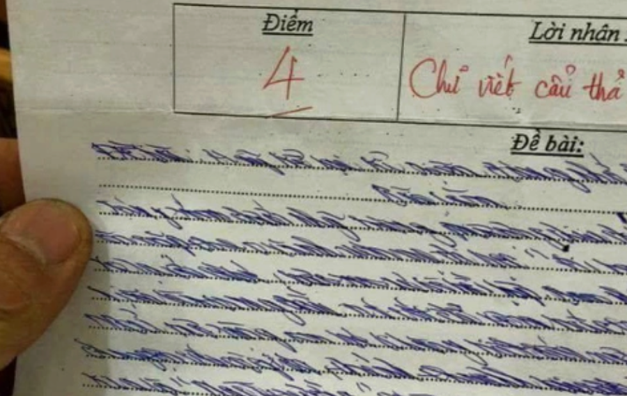 Con tôi bất ổn vì viết chữ xấu như 'gà bới'