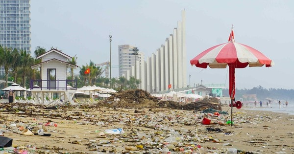 Hình ảnh Bãi Sau Vũng Tàu "ngập ngụa" trước làn sóng rác thải đại dương