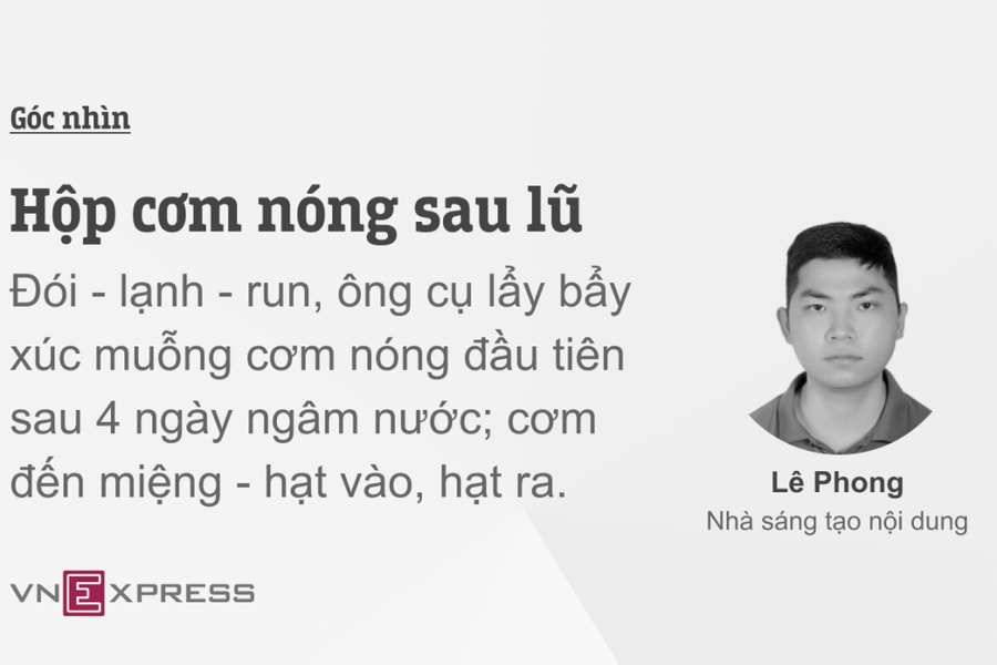 Hộp cơm nóng sau lũ