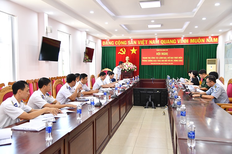 Thanh tra Chính phủ kiểm tra công tác chống IUU tại Vùng Cảnh sát biển 3