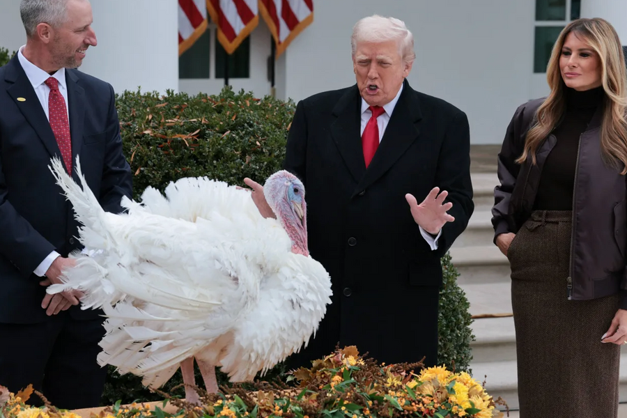 Ông Trump ân xá cho gà tây