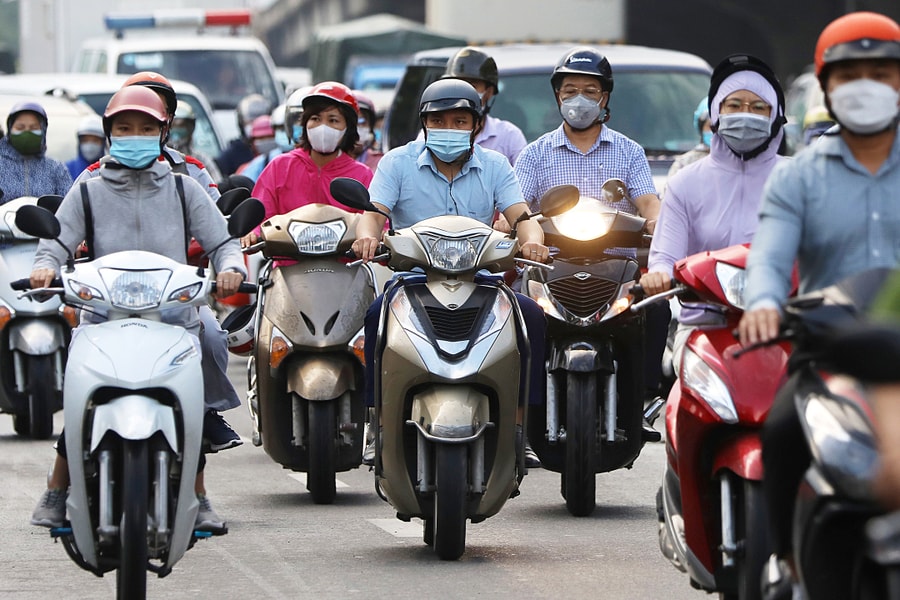 Hà Nội cấm xe máy xăng trong vành đai 1 theo khung giờ từ 1/7/2026