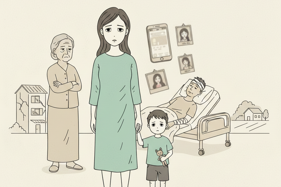 Phát hiện chồng có một người vợ nữa trước khi anh bị tai biến