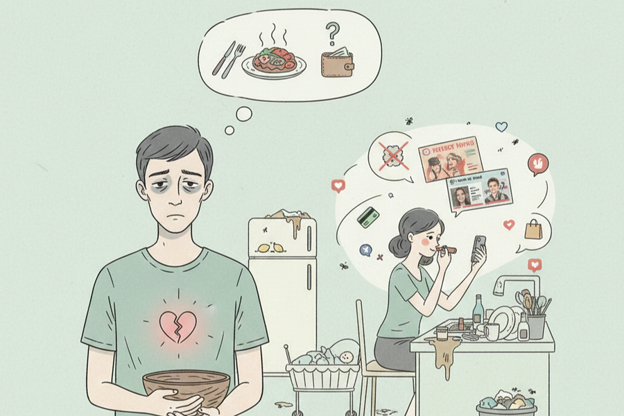 Luôn sống trong bất an khi đưa vợ 80% lương