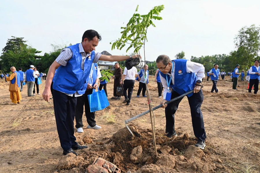 500 đại biểu TP Hồ Chí Minh chung tay trồng 'Vườn cây Đại đoàn kết'