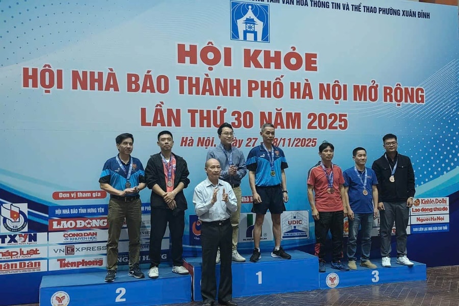TTXVN đạt thành tích cao tại Hội khỏe Hội Nhà báo Hà Nội mở rộng 2025