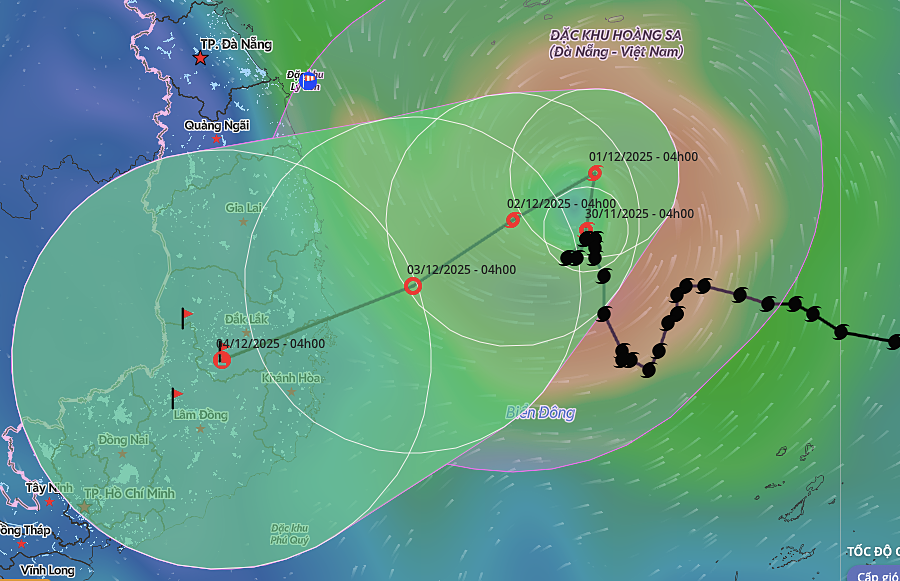 Bão Koto khả năng suy yếu trước khi đổ bộ Nam Trung Bộ