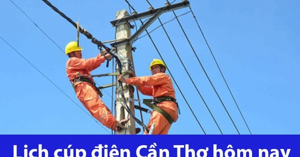 Tra cứu lịch cúp điện Cần Thơ hôm nay Chủ Nhật ngày 30/11/2025