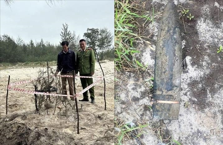 Hủy nổ thành công 2 quả đạn pháo còn sót lại sau chiến tranh