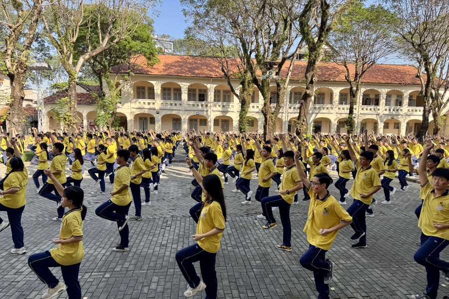 TP Hồ Chí Minh: 1.500 điểm trường đồng diễn võ nhạc Vovinam hướng tới kỷ lục thế giới