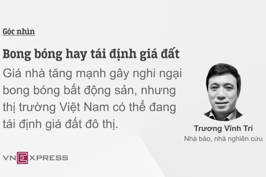 Bong bóng hay tái định giá đất