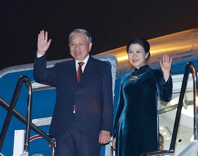 Tổng Bí thư Tô Lâm và Phu nhân kết thúc tốt đẹp chuyến thăm cấp Nhà nước tới Lào