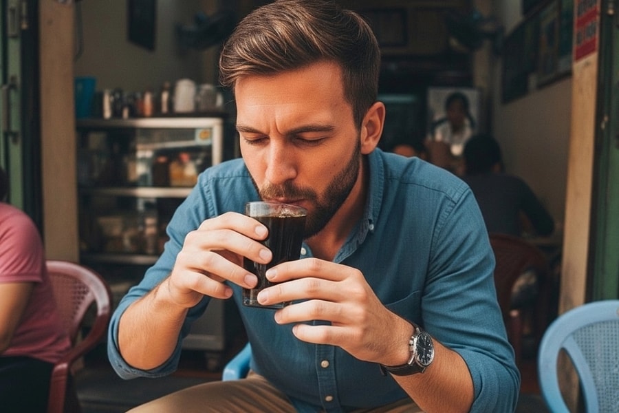 Ly cà phê Việt đậm đặc 'đánh gục' vị khách Tây