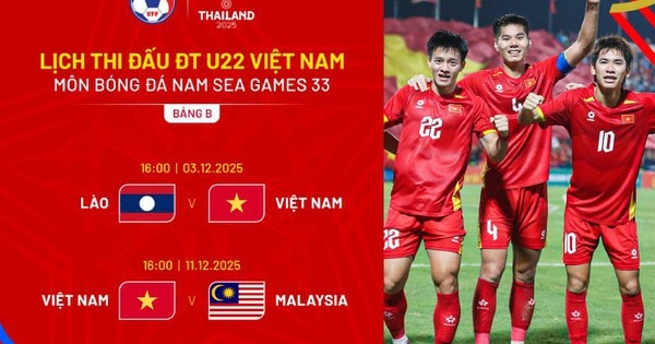 Lịch thi đấu của đội tuyển U22 Việt Nam tại SEA Games 33 mới nhất