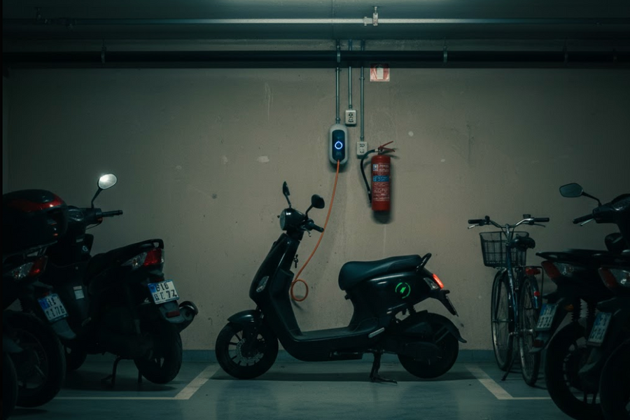 Chung cư, nhà trọ cấm xe máy điện thành 'bánh mì kẹp' với người dùng