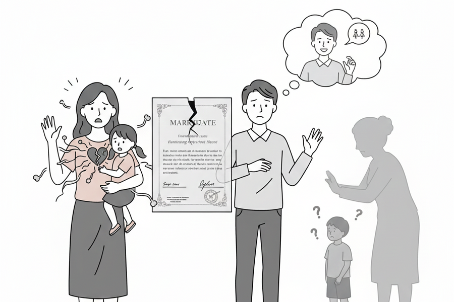 Không đồng ý nuôi con riêng của chồng