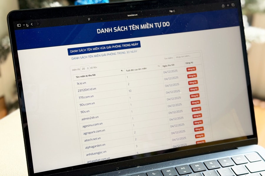 Danh sách tên miền hết hạn sẽ được công khai