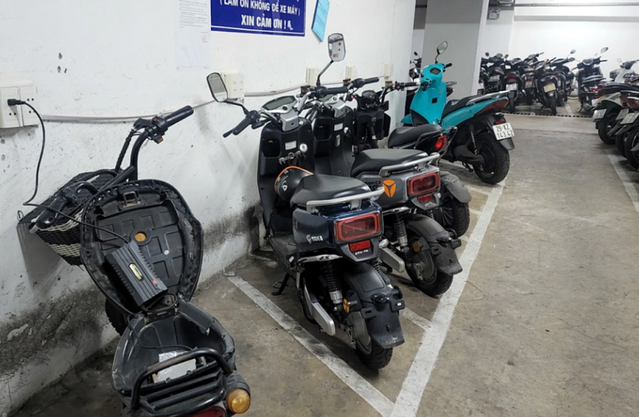 Phương án chỗ để xe điện ở chung cư khi cấm xe xăng