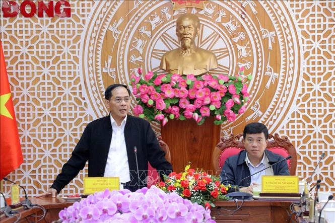 Phó Thủ tướng Bùi Thanh Sơn làm việc tại Lâm Đồng về tình hình khắc phục thiên tai