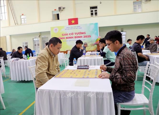 Gần 100 kỳ thủ tranh tài tại Giải cờ tướng tỉnh Ninh Bình 2025