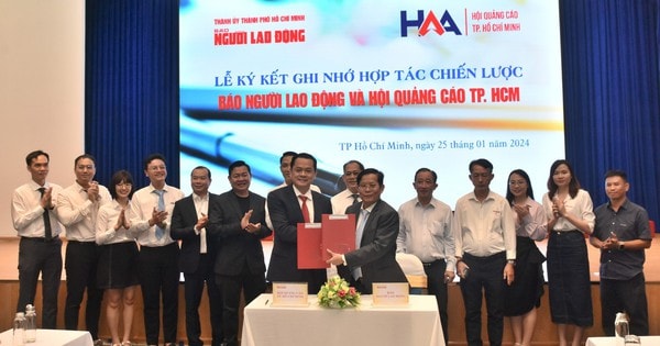 Báo Người Lao Động và Hội Quảng cáo TP HCM ký kết hợp tác chiến lược