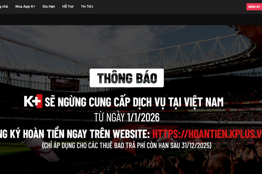 Truyền hình K+ dừng phát sóng sau 16 năm