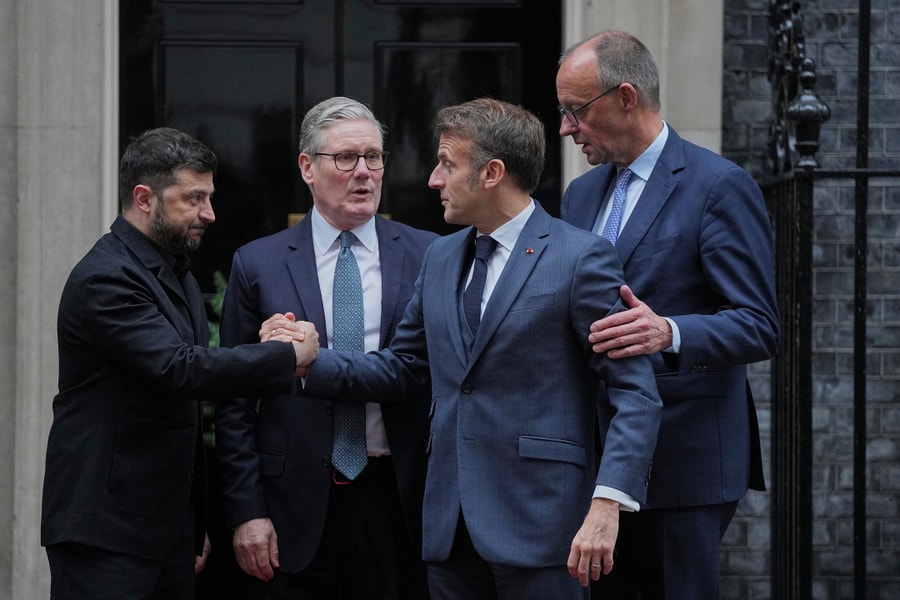 Ông Zelensky hội đàm với ba lãnh đạo châu Âu về xung đột Ukraine