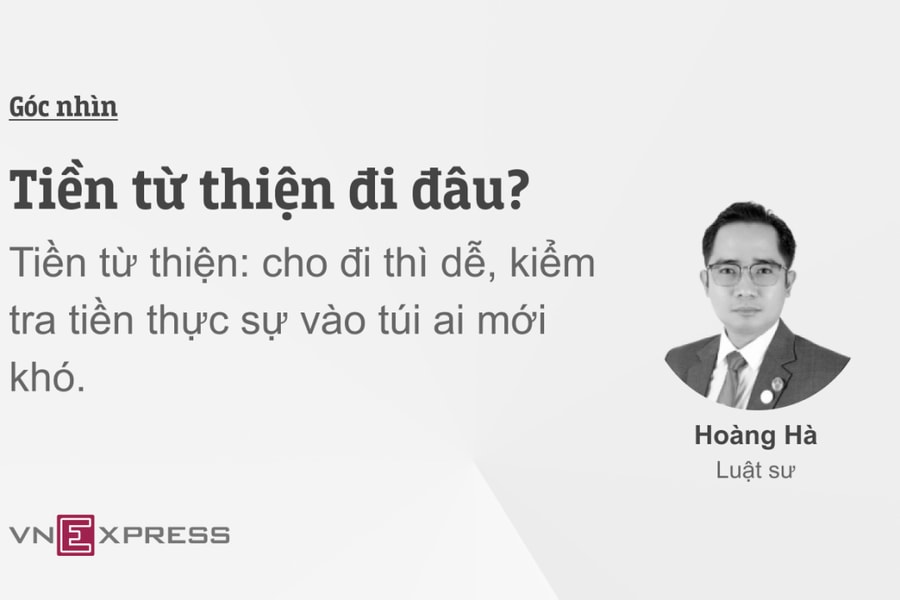 Tiền từ thiện đi đâu?