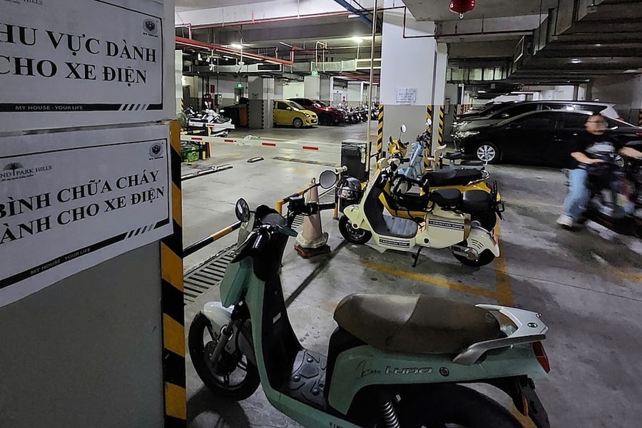 Chung cư dè chừng xe điện vì rủi ro cháy nổ