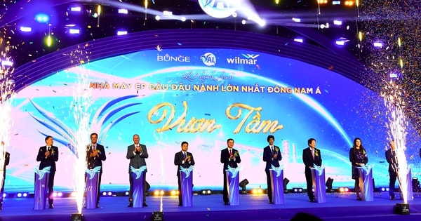 Dây chuyền ép dầu đậu nành lớn nhất Đông Nam Á vừa khánh thành tại TP HCM