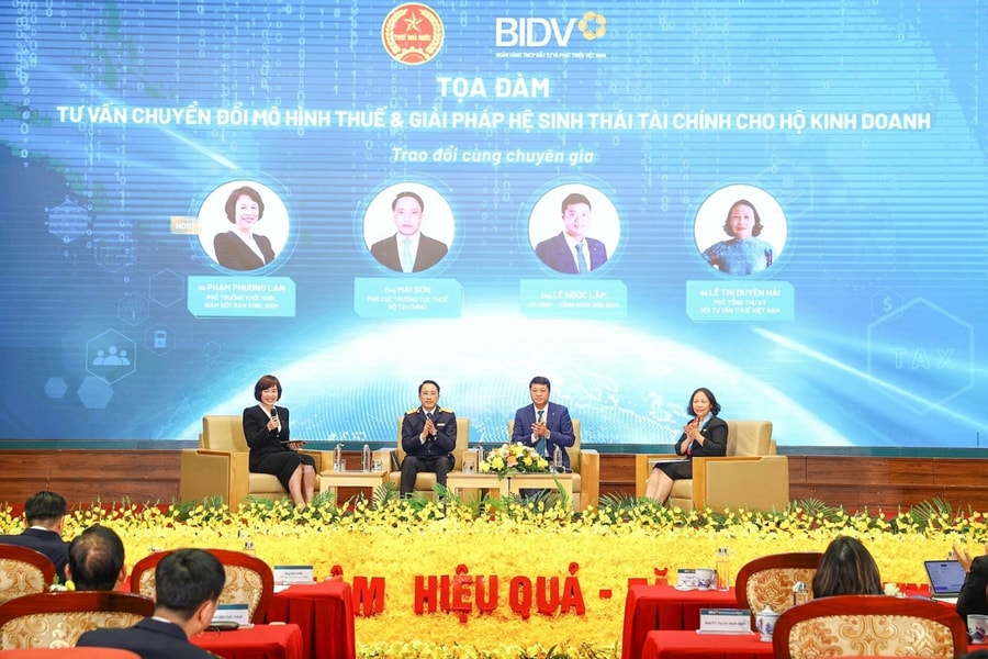 BIDV đồng hành cùng hộ kinh doanh chuyển từ thuế khoán sang kê khai