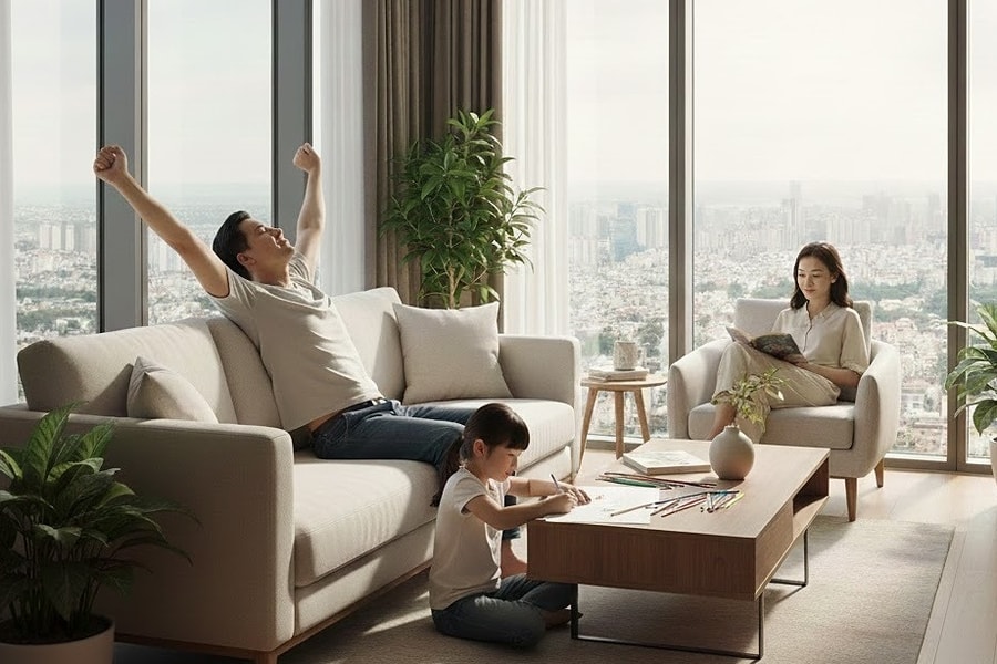 'Tôi quên ngay căn nhà mặt đất bốn tầng sau khi dọn lên chung cư'